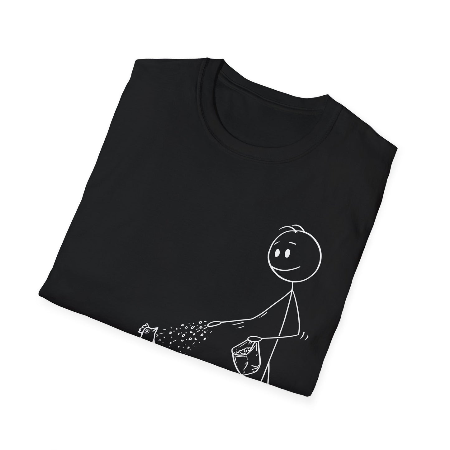 rise, shine, repeat pencil character Unisex Softstyle T-Shirt