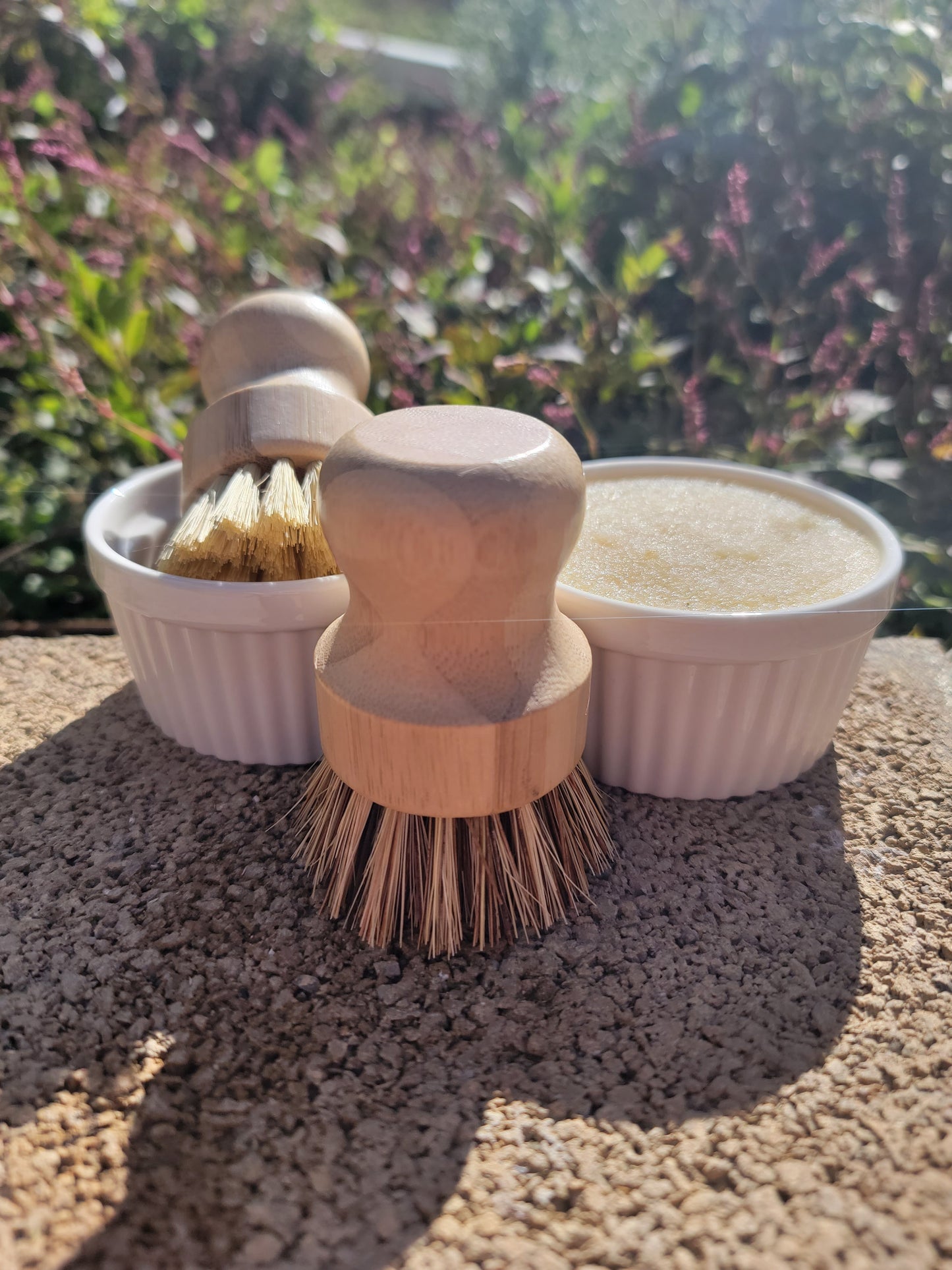 Solid Dish Soap and Brush Set - All Natural - Zero Waste - Handmade in Kentucky