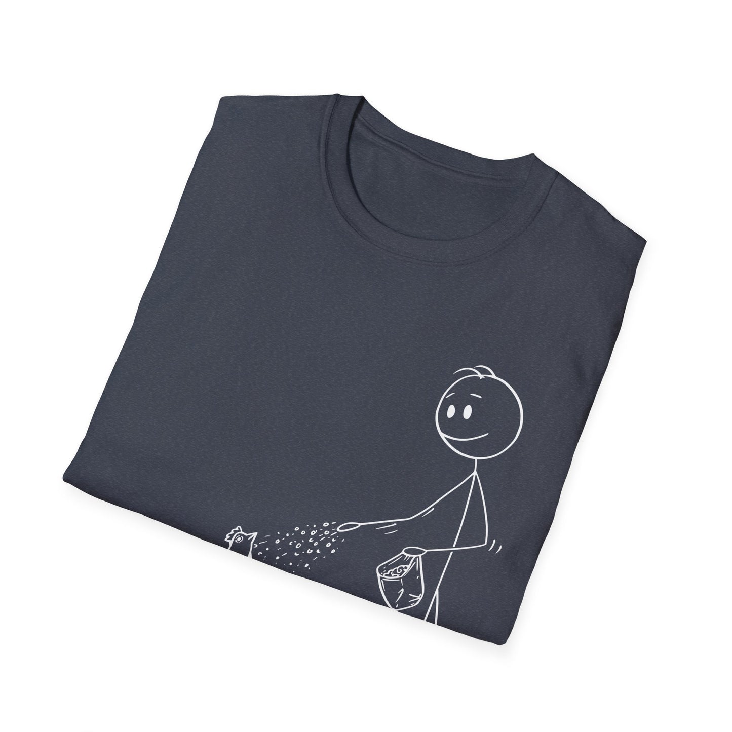 rise, shine, repeat pencil character Unisex Softstyle T-Shirt