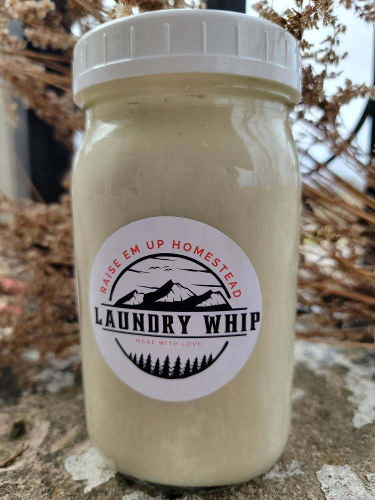 Laundry Whip - 1 Quart (32 oz.) - Natural Cleaning - All Natural - No Harsh Chemicals